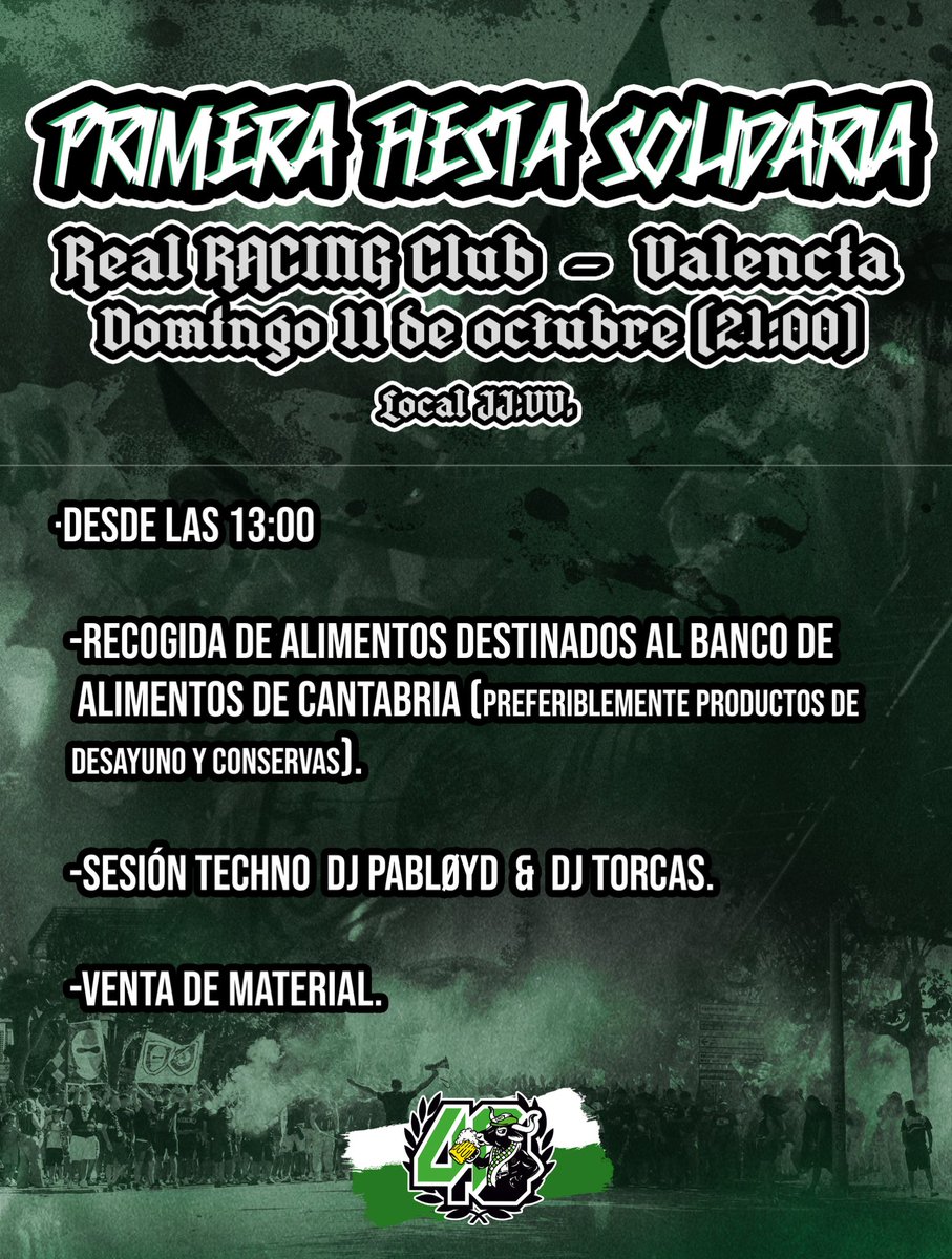 JJVV86's tweet photo. Un año más, celebramos nuestra tradicional recogida de alimentos.

Acude a la previa y disfruta de la primera fiesta solidaria de esta temporada.

#JJVV40Aniversario https://t.co/7HwP9uoO4d