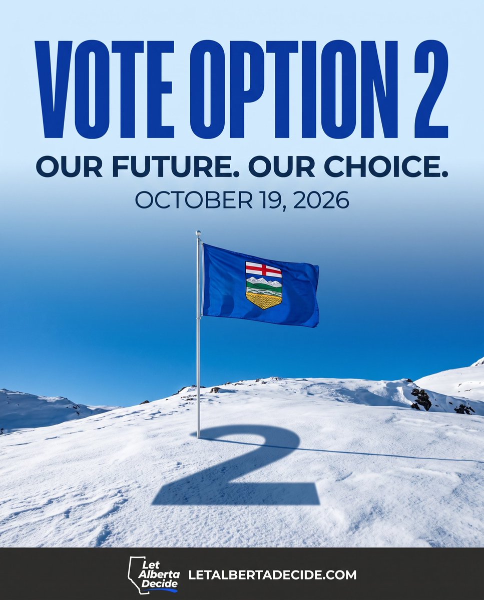 LetABDecide's tweet photo. Our future. Our choice.

Polls open in the morning. Everything this campaign has been about comes down to the mark you make tomorrow.

Bring your ID. Bring a friend. Stand with Alberta.

Vote Option 2 on October 19. https://t.co/02g90VKrUb https://t.co/A0uZsGG6HM