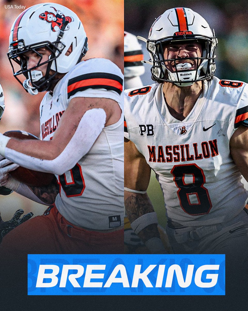 RivalsHS's tweet photo. NEW: Washington (OH) brother duo Brayton and Brydon Feister have been ruled ineligible for the rest of the season by the OHSAA, per @clevelanddotcom. 

Brayton is a 4-star Oregon commit, while Brydon holds offers from numerous P4 programs.

Read: https://t.co/VLmqIICdDO https://t.co/T8Y7cOJXw7
