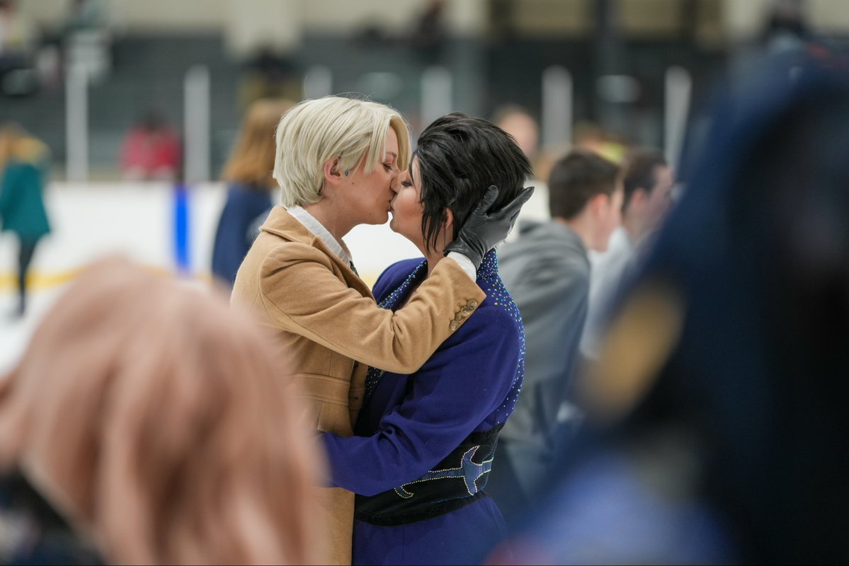 catmomcos's tweet photo. happy ten year anniversary yuri on ice. see you next level ￼😭 https://t.co/NkINAf6d9e