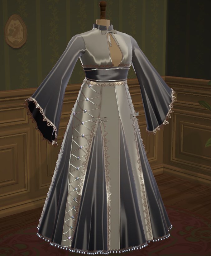 kibbuggle's tweet photo. @maxelliee THIS WAS MY FIRST TIME USING IT LIKE THIS!! most of my other piping attempts just follow the shape of the dress :p https://t.co/9QDfPb61aX