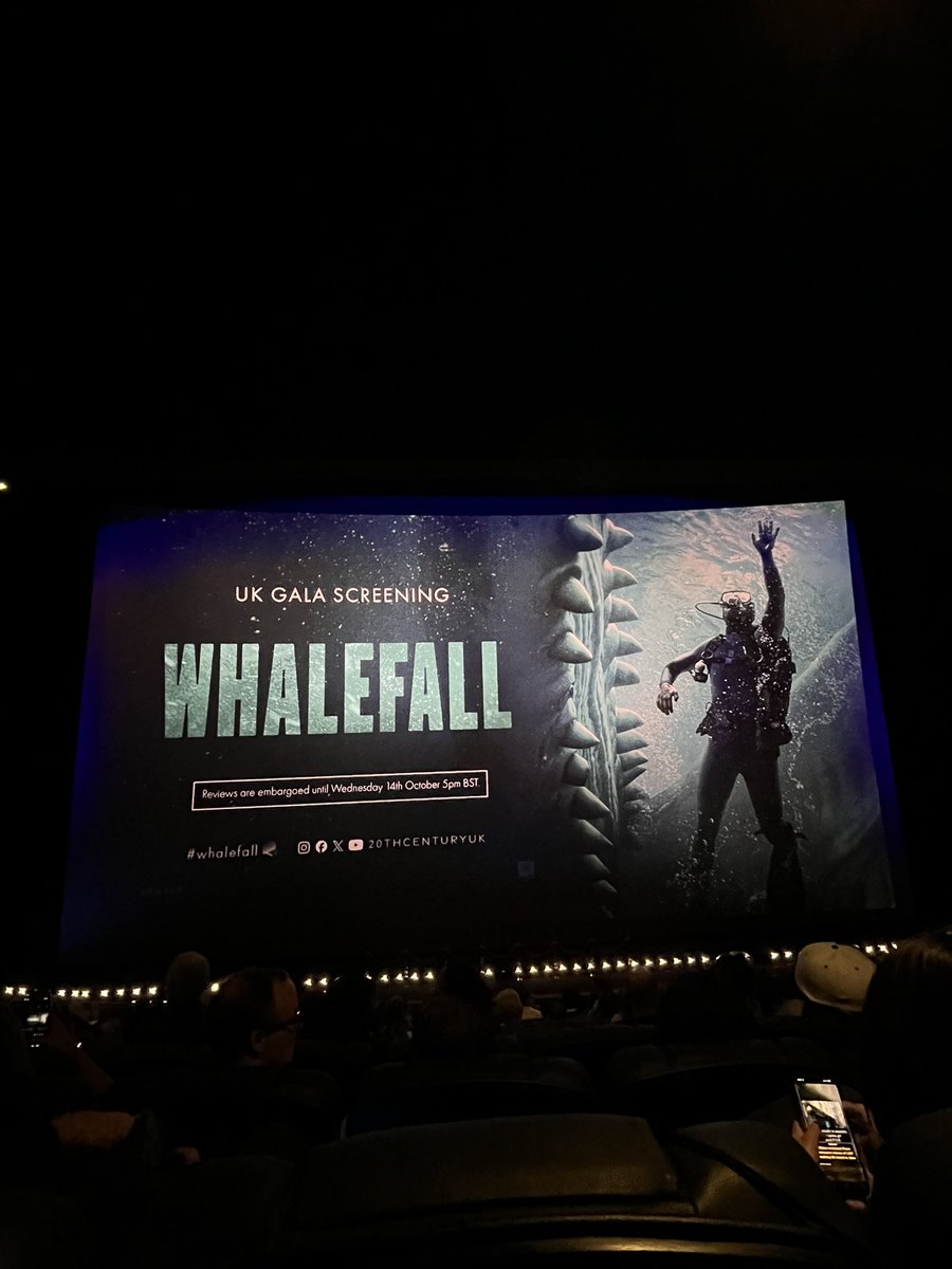 filmhoundsmag's tweet photo. 🐳🐳🐳

We had a whale of a time at the #Whalefall UK Gala screening tonight!

Stay tuned for our whale-view coming soon 🐋 https://t.co/4HLUoAYjk7