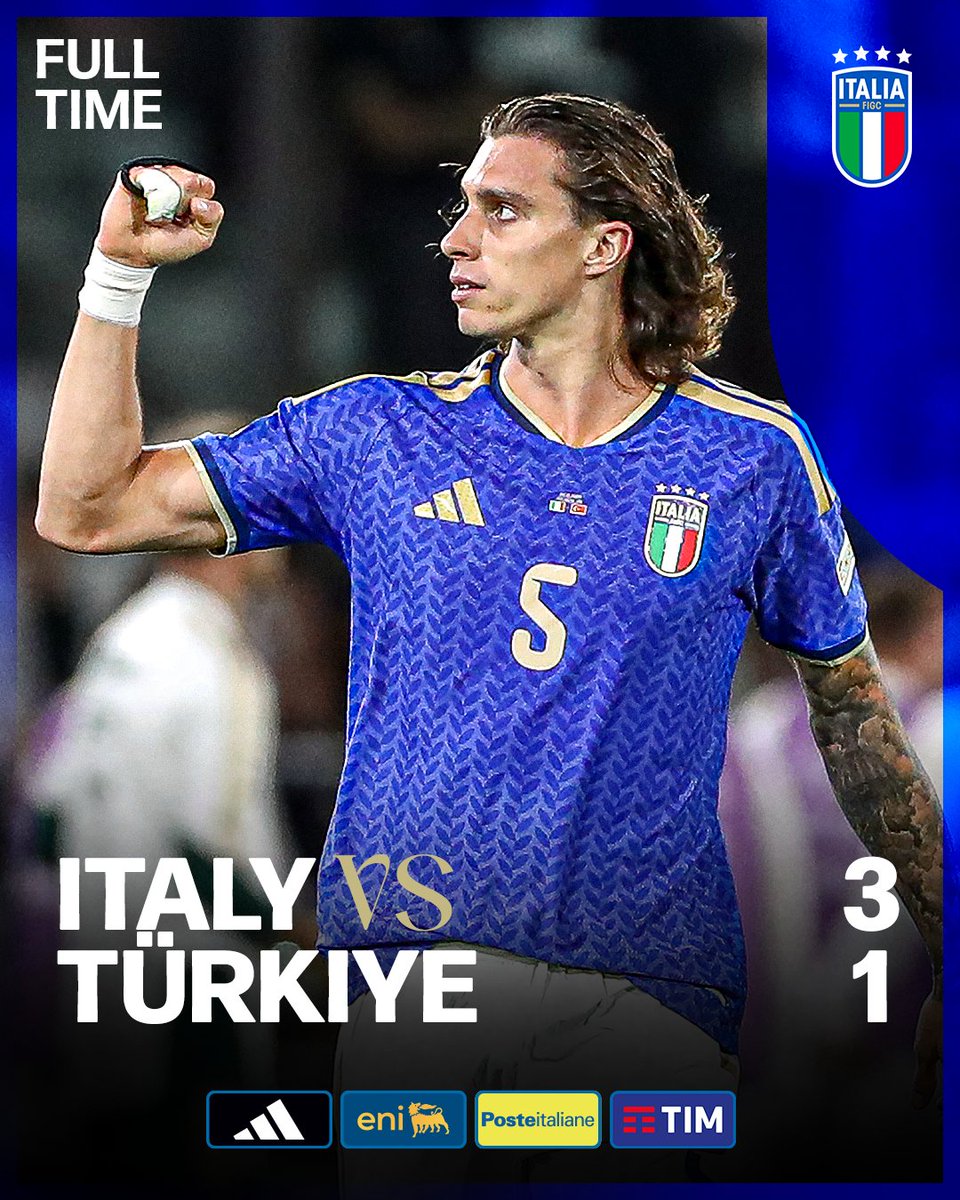 Azzurri_En's tweet photo. Three points in the bag 💰

#ITATUR #Azzurri #VivoAzzurro https://t.co/l0geHTelab