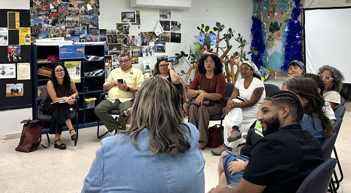 claireforny's tweet photo. Two weeks ago I met with workers, organizers, and community groups in Puerto Rico fighting for dignity while an unelected board appointed in DC starves the island of resources. 

Too many of the problems I heard flow from Puerto Rico being a U.S. colony that is denied the right to decide its future.
