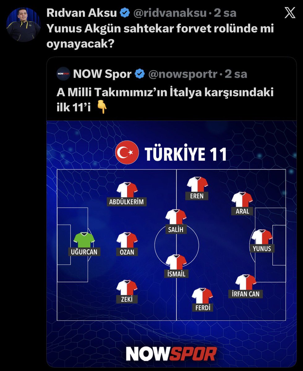 Orhan1905X's tweet photo. Yunus Akgün’ü gördün mü Obez iti @ridvanaksu 

Şimdi sormadan olunmuyor, Yunus neden 4 maçtır oynatılmadı? 

Beni neden engelledin ne güzel eğleniyorduk 🤣🤣🤣🤣
Sen ve senin gibi sahtekar karaktersizler yüzünden Milli takım nefreti sevginin önüne geçiyor ‼️

#ITATUR https://t.co/F3ROeGj5SK
