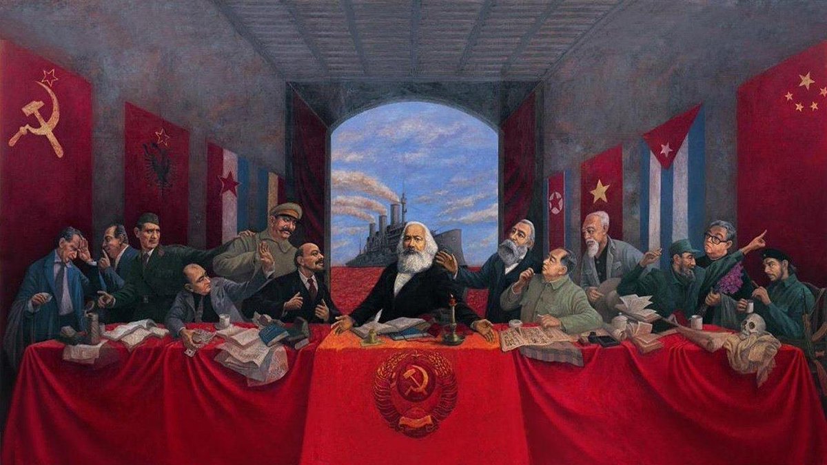 abt_lazaropena's tweet photo. Pintura del artista chino Liu Zhangchun, titulada 'La Última Cena'. 

¡Puro arte! 🎨🖌️ https://t.co/RGY5wOyUoL