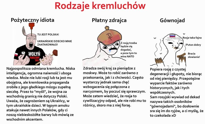 TatarkaTatar81's tweet photo. @JacekWilkPL Idiota, zdrajca czy gow.ojad? Którym kremluchem jest nasz wilczek? https://t.co/wTKCLveh5K