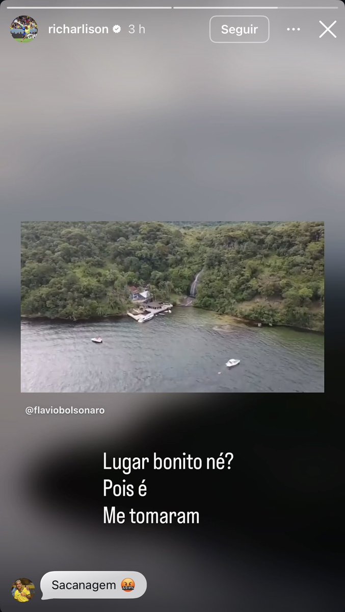 dmtyaman's tweet photo. Seria extremamente necessário que Richarlison se manifestasse contra Flávio Bolsonaro durante este segundo turno e expusesse de forma mais objetiva o golpe que sofreu com a ilha. Isso poderia nos ajudar!!! https://t.co/YivYsctbpK
