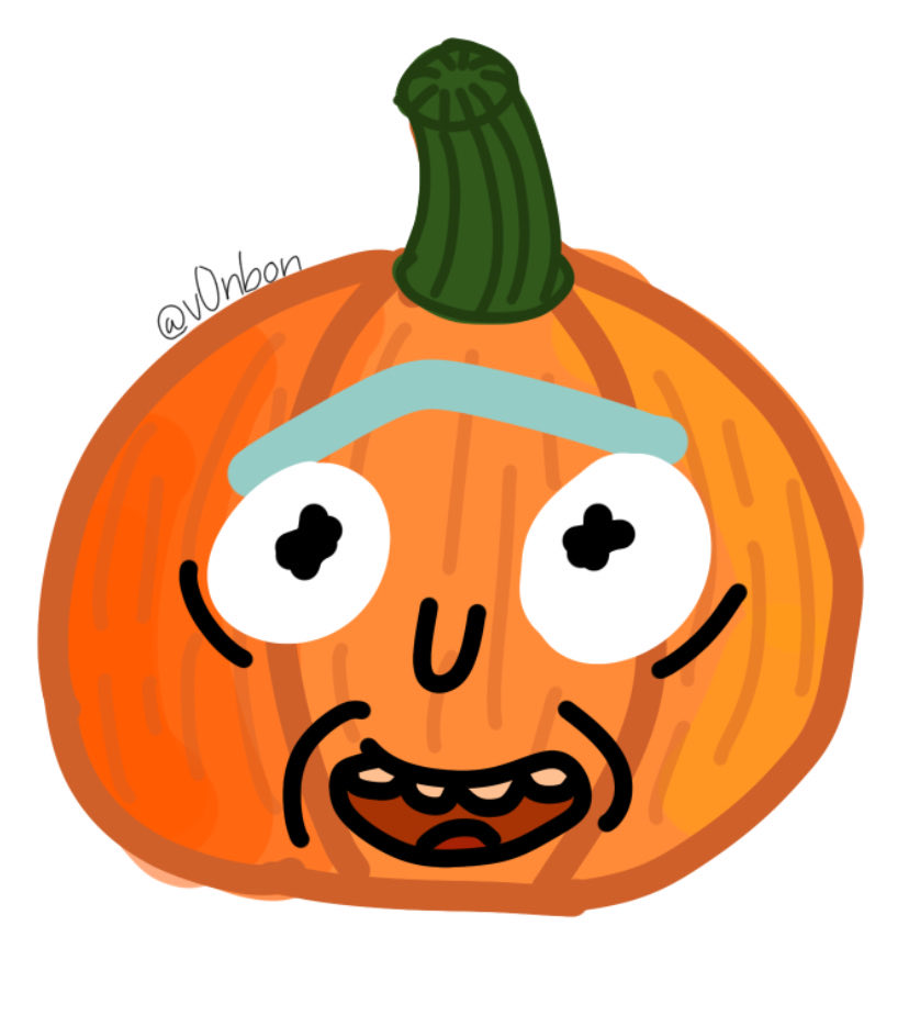 v0nbon_'s tweet photo. pumpkin rick for october 😅 https://t.co/0kXEAoPNZ4