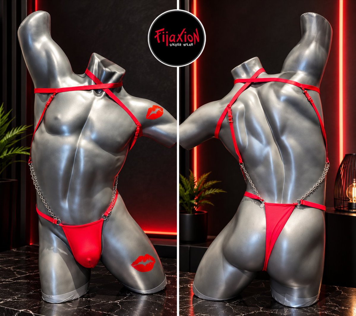 fijaxion's tweet photo. 🔴 Un toque de rojo para destacar. ✨
#RedStyle #ModaMasculina #RopaInterior #Fijaxionunderwear #Xalapa #gay https://t.co/XXqmt893xZ