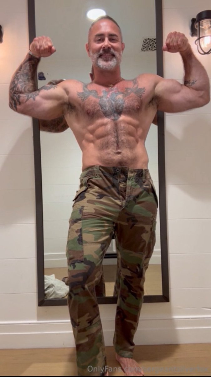 SergeantSiww's tweet photo. Be my private.  Get worked hard. SergeantSilverFox 🥵
@sargesilverfox https://t.co/vjWdQAe23r