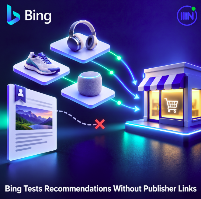 achille610's tweet photo. Bing’s reported “Recommended by” test names an editorial source but sends product clicks to retailers. For publishers, attribution, source verification and referral traffic are separate outcomes worth tracking. #Bing #AISearch #GEO #PublisherSEO #NetContentSEO https://t.co/3yLNlqbCbd