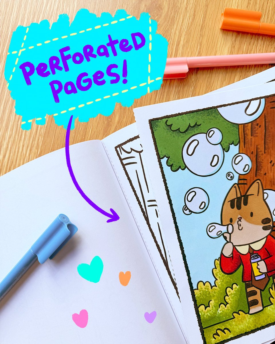 Exocomics's tweet photo. And perforated pages to make it easy to pop out your masterpieces! https://t.co/1Ii7k483M2
