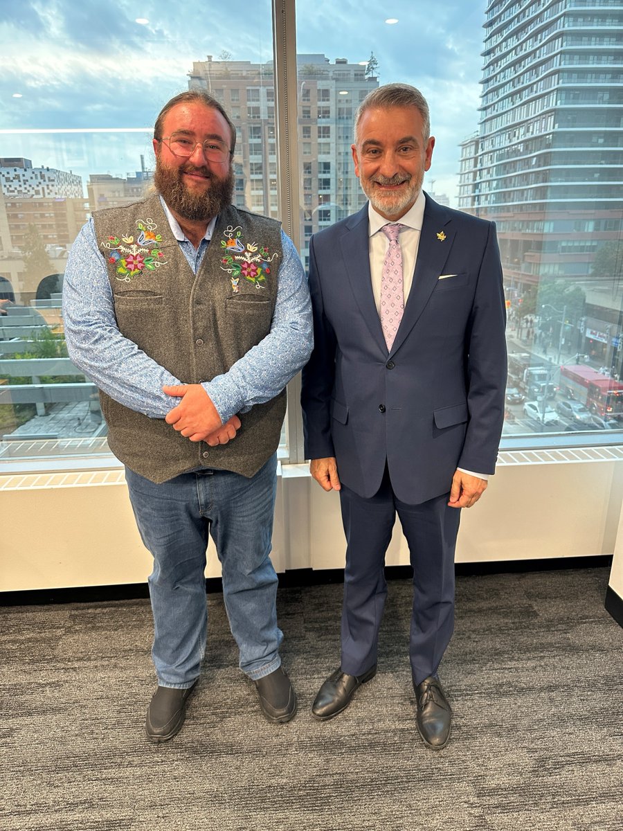 MetisNationON's tweet photo. Provincial Secretary for Education, Mitch Case together with  leadership from MNO met recently with The Hon. @PaulCalandra Minister of Education and his team. 

We appreciated the government of Ontario renewing the Canada-Wide Early Learning and Child Care (CWELCC). https://t.co/E2AW1vCTxK
