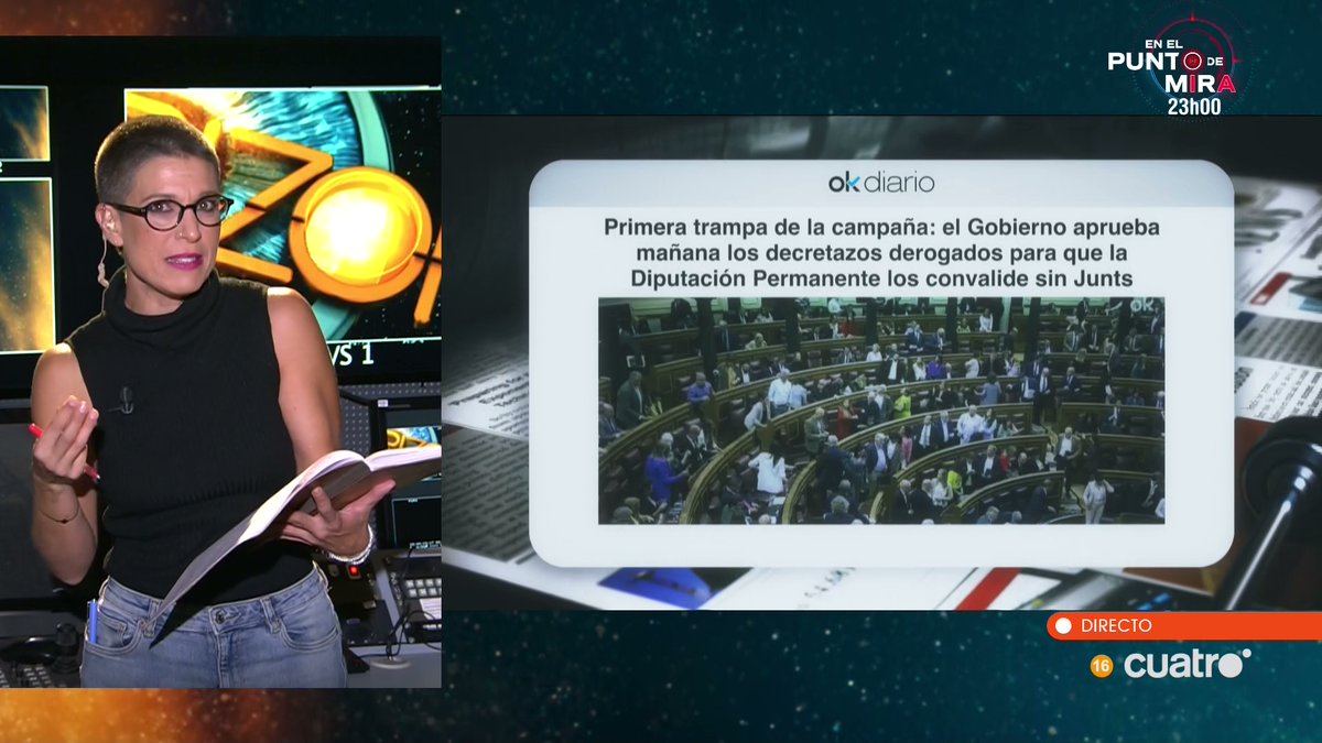 HorizonteCuatro's tweet photo. Primera trampa de la campaña: el Gobierno aprueba mañana los decretazos derogados para que la Diputación Permanente los convalide sin Junts @okdiario 
https://t.co/F80V0WHFzW #Horizonte https://t.co/wrzl7QMGcn