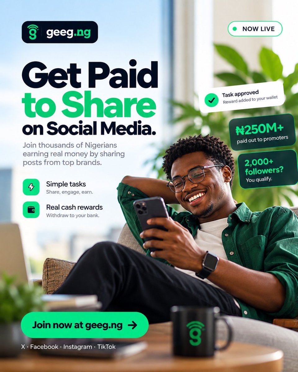 obisense1's tweet photo. 🤑🤑🤑 Over ₦250M  paid out to promoters! 

Make money by sharing posts on your social media account. Join https://t.co/A8fbPxVmlM today! 

https://t.co/V3PFQrs4vt
https://t.co/V3PFQrs4vt
https://t.co/V3PFQrs4vt

@geegng https://t.co/A8fbPxVmlM https://t.co/7uT4MegdAM