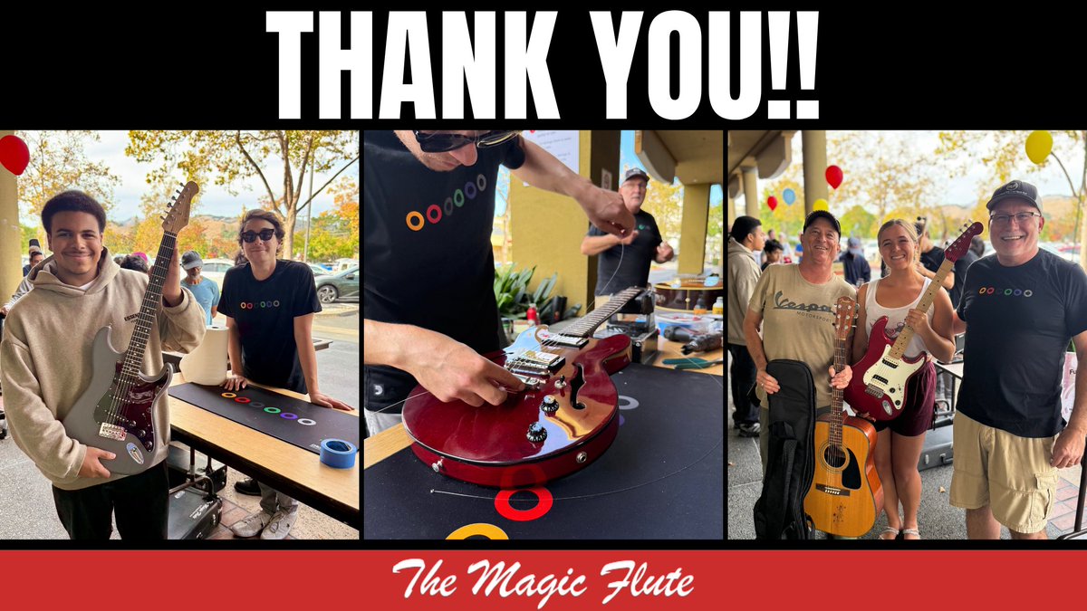 SweetRelief's tweet photo. We're so grateful to have been the benefitting charity for The Magic Flute 6th Annual Restring-a-Thon! The event was a success, with their technicians doing 70 restrings!

Thanks to the incredible support of the community,  $2,061 was raised for Sweet Relief Musicians Fund ❤️ https://t.co/JQsL9c4k11