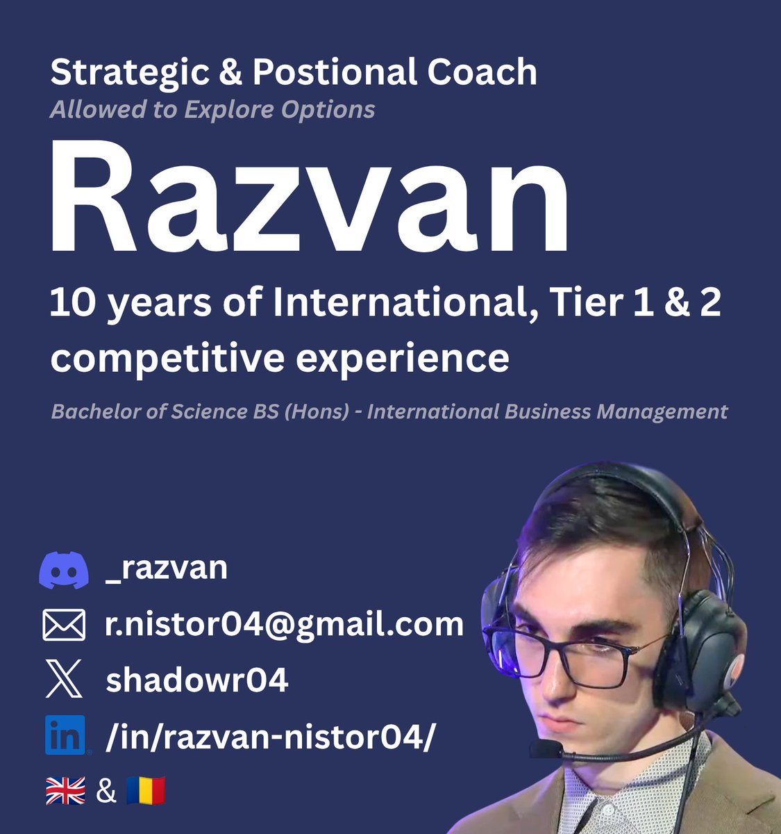 shadowr04's tweet photo. Hello! While still contracted until November, @NRGLeague allowed me to explore options so I will be LFT for 2027.

Contact: DMs, Discord or email.

References: @Impact @jojopyunlol @_Srtty @parthenaan @CryogenNA @YakkeyLoL @NinjaKiwi_lol @seryy_09 @KryRaLoL + NRG boys. https://t.co/yKcnKkK5GY