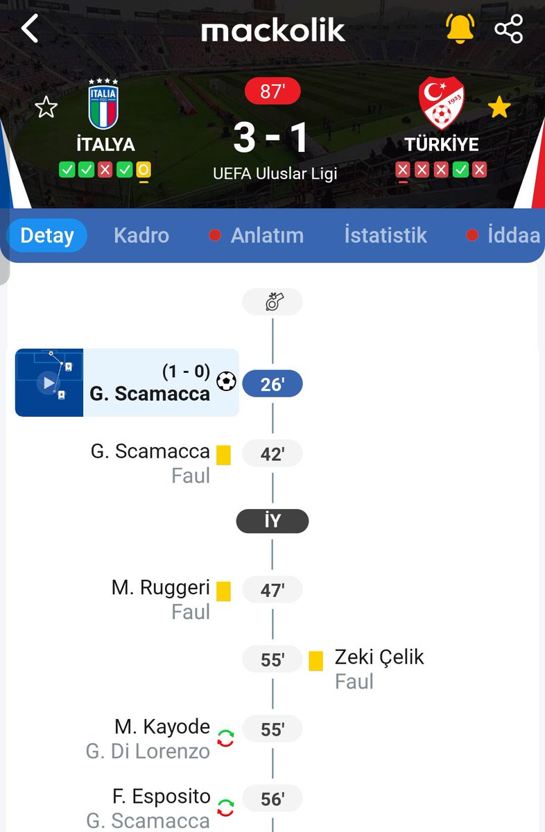 yirmi_4's tweet photo. Maç 3-1 olduğuna göre forvet alabilirsin oyuna #Montellaİstifa
𝓘̇talya Türkiye
#ITATUR https://t.co/XxfqtSthjB