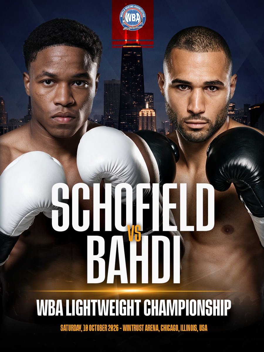WBABoxing's tweet photo. IT’S FIGHT WEEK 🔥

Schofield 🆚 Bahdi 

WBA Lightweight Championship 👑

Who’s your favorite? https://t.co/J8VWmZZzcX