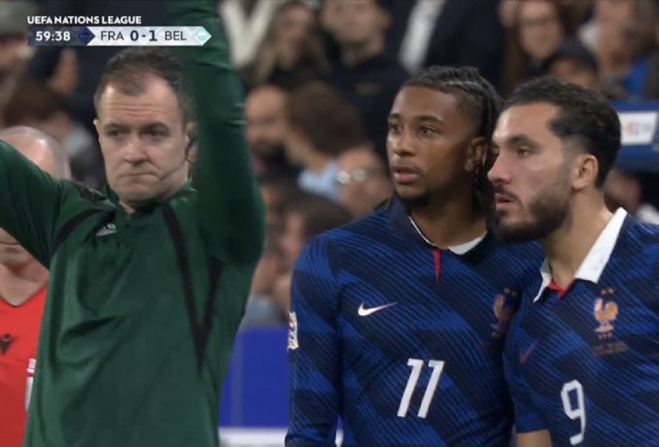 LordZeus_Usulor's tweet photo. When Olise and Cherki were about to enter pitch., I already know it’s finished for Belgium.
#FRABEL https://t.co/0dbeY2hDQF