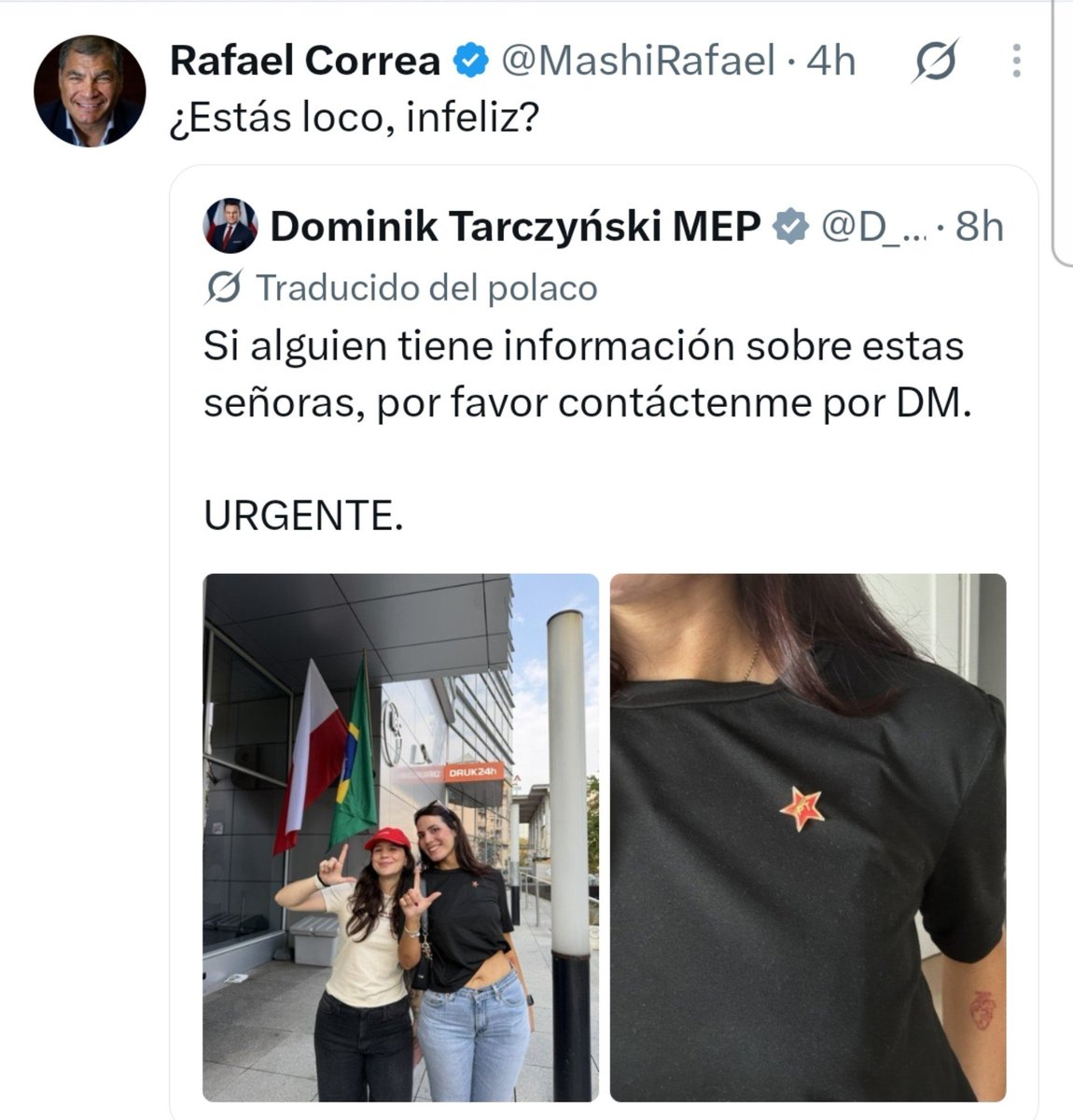LibreMENTE79's tweet photo. Perdió la chaveta. El prófugo ahora se pelea e insulta a los diputados. europeos. https://t.co/4w69Nl9Ss5