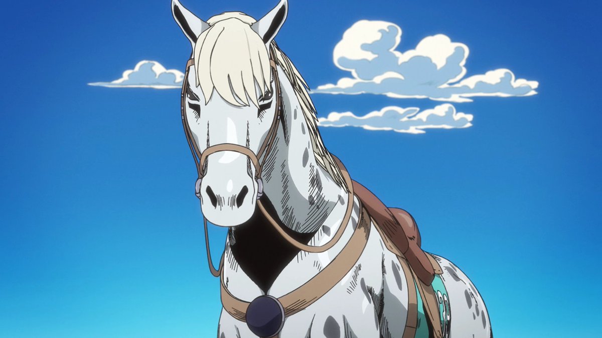 JJBAVD's tweet photo. Steel Ball Run Horses - Part 1 

Slow Dancer (Johnny Joestar)
Valkyrie (Gyro Zeppeli)
Silver Bullet (Diego Brando)
Hey! Ya! (Pocoloco) https://t.co/MmnKyZLx3r
