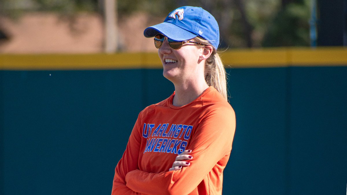UTAMavsSB's tweet photo. Holding it down from the dugouttt 🥎🫡

Happy National Coaches Day!

#BuckEm🐎 | #817Made https://t.co/X8S4pOmayO