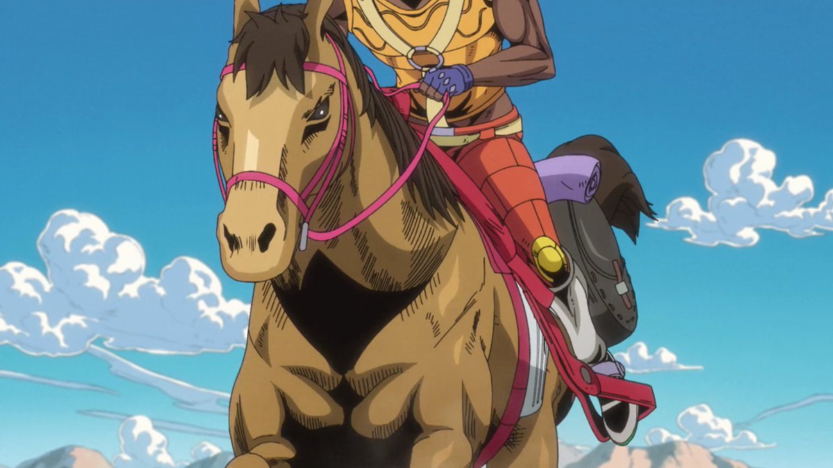 JJBAVD's tweet photo. Steel Ball Run Horses - Part 1 

Slow Dancer (Johnny Joestar)
Valkyrie (Gyro Zeppeli)
Silver Bullet (Diego Brando)
Hey! Ya! (Pocoloco) https://t.co/MmnKyZLx3r