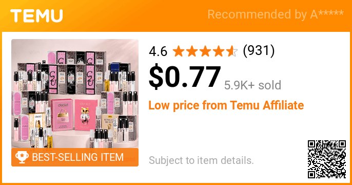 hom61395's tweet photo. This 20-pack Of Random Scented Mini Perfumes for Women Is Perfect for Hair Use, Daily Use, And Gifting (floral/fruity/woody Scents). It's An Ideal Choice for Perfume Lovers And A Wonderful Gift for Women's Birthdays And Anniversaries.
🎉 Affordable Price[$0.77]
👉 item link: ... https://t.co/1nSFSCHpka