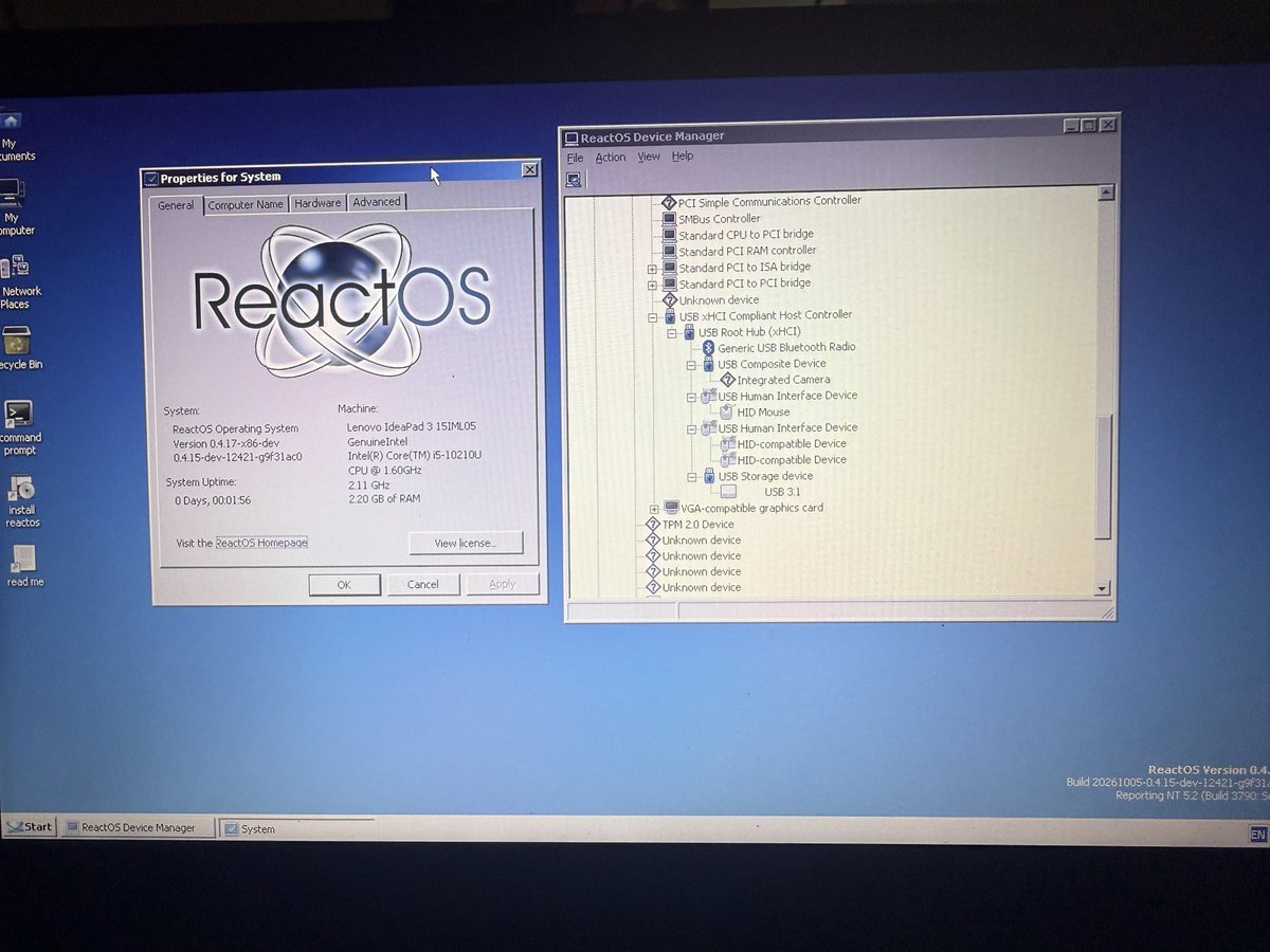 reactos tweet picture