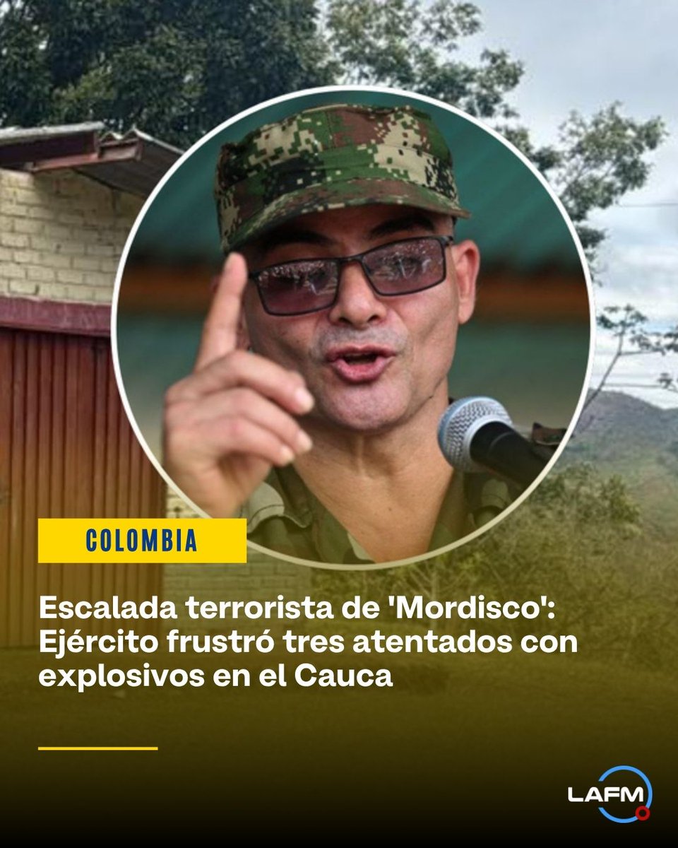 lafm's tweet photo. #Colombia | Disidencias de ‘Mordisco’ habrían intentado cometer tres atentados con explosivos en Cauca, incluso cerca de una escuela con niños. Conozca todos los detalles en el link: https://t.co/qixDVTCvzy https://t.co/c1vybMljvj