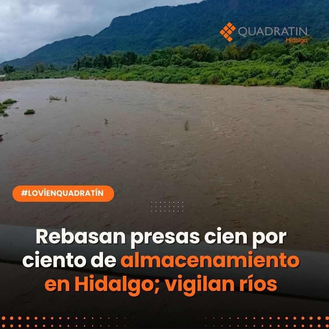 Quadratin_Hgo's tweet photo. 🧐⚠️ #Sucesos | #Presas
Rebasan presas cien por ciento de almacenamiento en Hidalgo; vigilan ríos https://t.co/5Mxmgz2Pvt
🔸#LoVíEnQuadratín #VigilanciaRíos #PrevenciónLluvias https://t.co/tzK7Vr5hjs