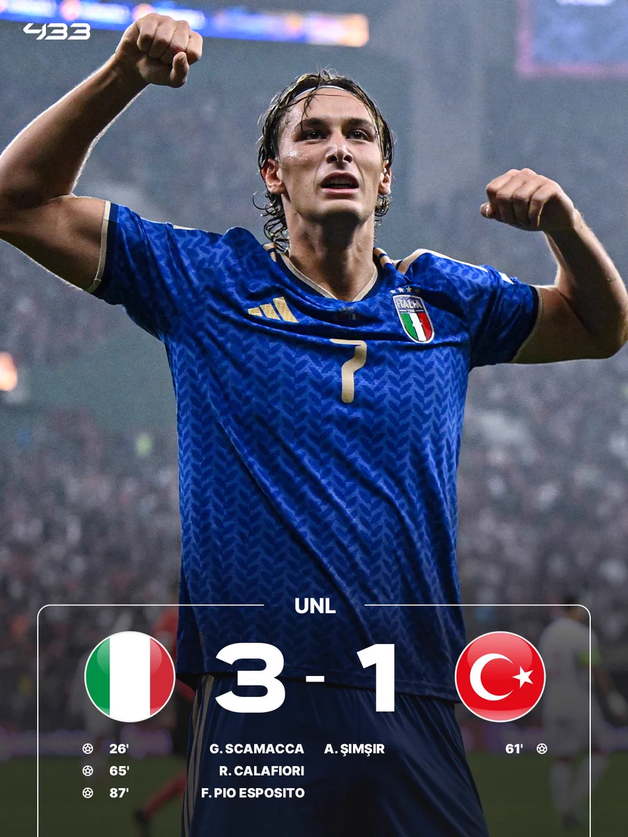 Italy 3-1 Türkiye | Nations League