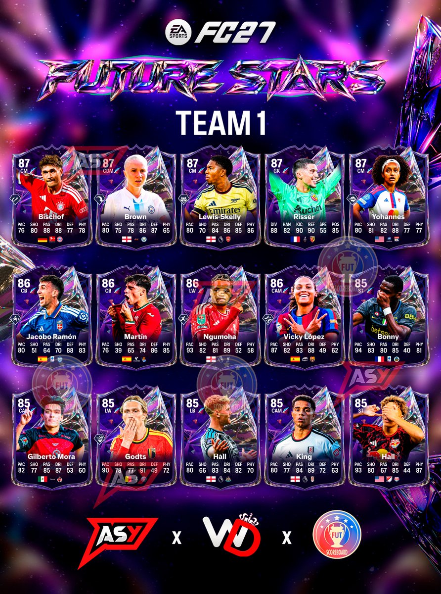FutPoliceLeaks's tweet photo. 🚨💣 BREAKING: FULL FUTURE STARS TEAM 1 🤯

✅COMING FRIDAY
✅LIVE PROMO

Be honest, who got robbed? 👀 https://t.co/KSGz3W70q6
