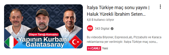 ridvanaksu's tweet photo. kapağa bak

yok ebenizin ... artık

yüzsüz utanmaz arlanmazlar

bak hayatımda söylemedim bu lafı hayatımda hiçbir kanal hiçbir marka hiçbir şey için söylemedim.

ama bu kanalı hiçbir Fenerbahçeli izlememeli.

bunlar Galatasaray'ın Youtube'daki algı merkezi.

ahlaksızlar. https://t.co/KLLXdbZZlM