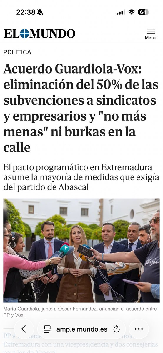 HombreLIB's tweet photo. @OscarEconomik En las comunidades autónomas ha eliminado el 50% q creo q es lo max q podía recortar (por el PP) https://t.co/MTTMLgAkp7