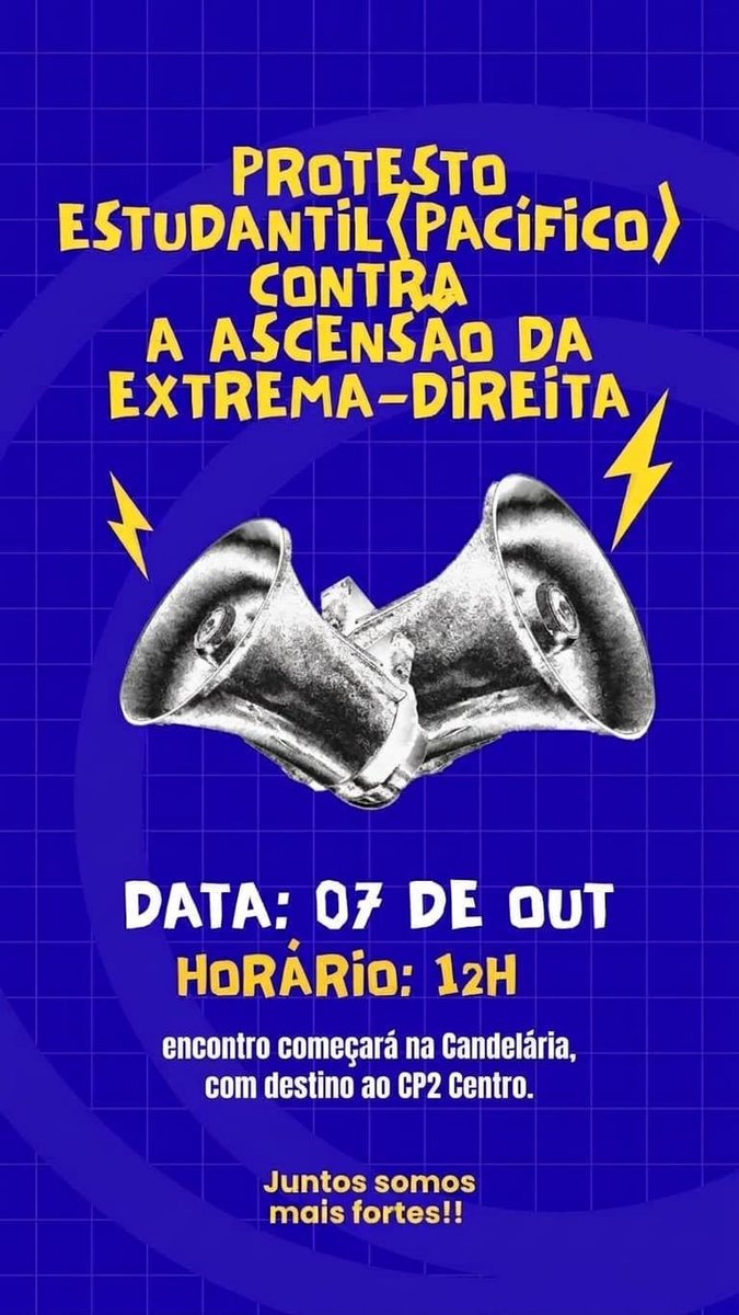 abbacate_'s tweet photo. GALERA!
Vai acontecer nessa quarta-feira, dia 7, às 12h, um protesto estudantil PACÍFICO da Candelária ao CP2 - Centro

Siga o canal "PROTESTO ESTUDANTIL PELOS NOSSOS DIREITOS" no WhatsApp: https://t.co/tMWVIsu3ML https://t.co/oJywMJ4KSw