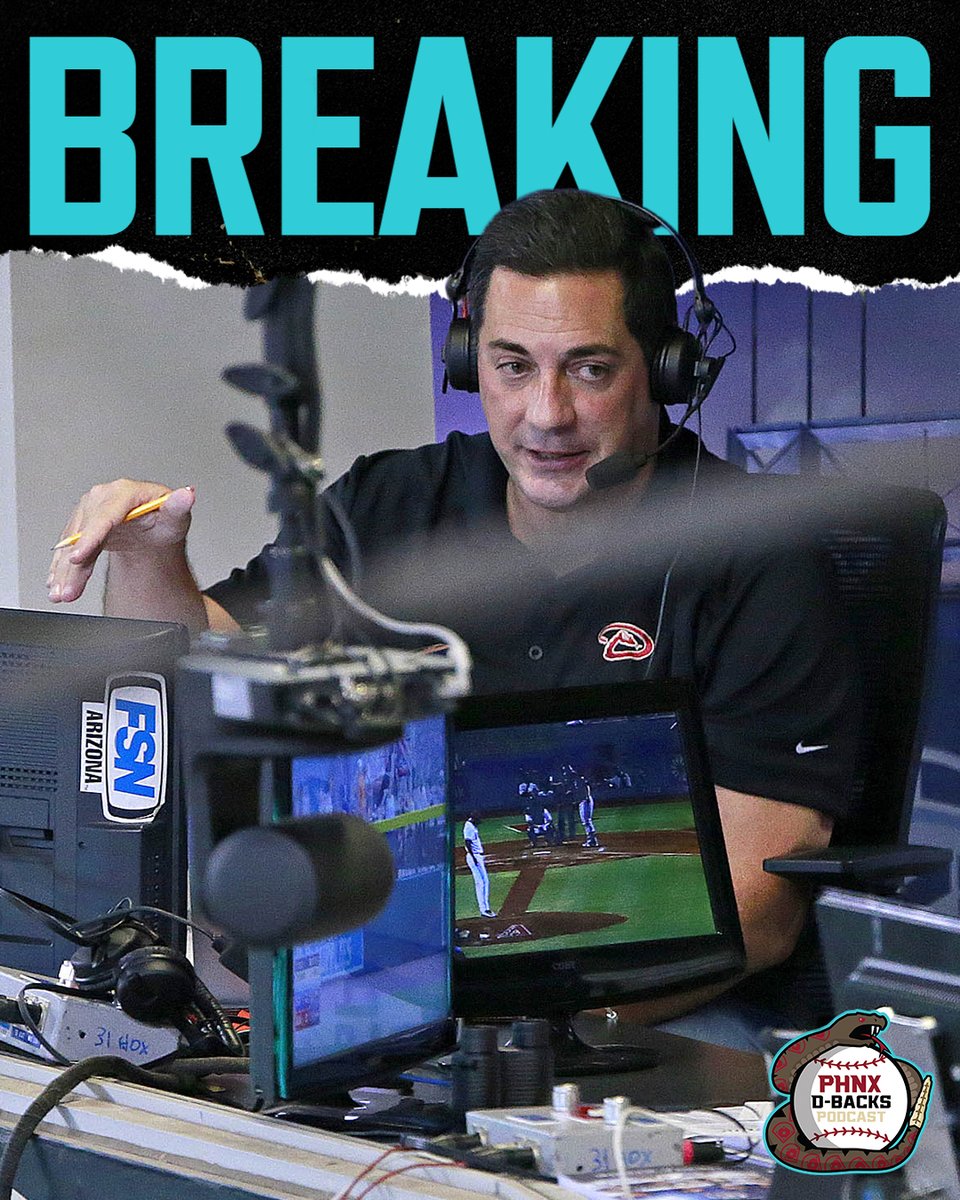 PHNX_Dbacks's tweet photo. BREAKING: Per @nickpiecoro, the D-backs are parting ways with play-by-play broadcaster Steve Berthiaume after 14 seasons. https://t.co/1odwbvmbdk