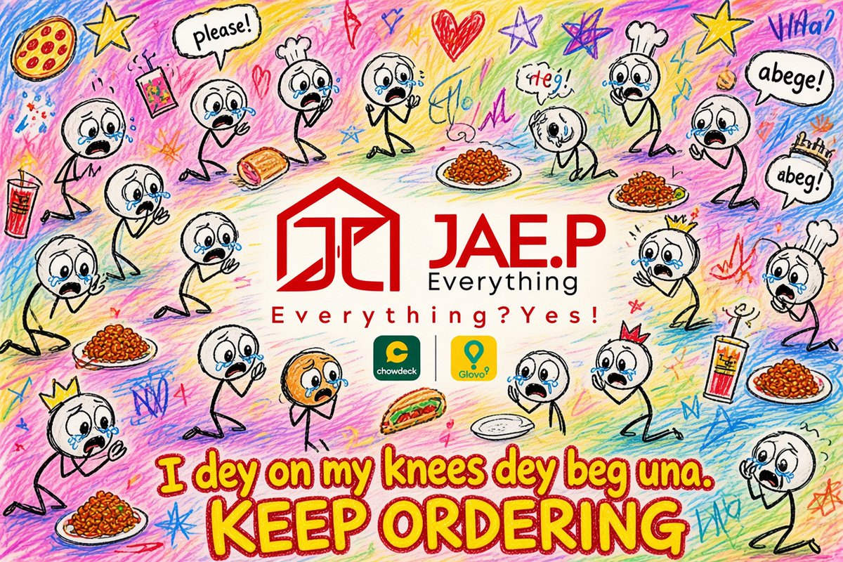 Jaep_everything's tweet photo. WE ARE ALWAYS OPEN 24/7. YOU CAN PLACE YOUR ORDERS VIA WHATSAPP, GLOVO, AND CHOWDECK. #22streetrunner #Jaepeverything #jaeponlineshop #jaepbusinessschool https://t.co/cFNfDnRFbu