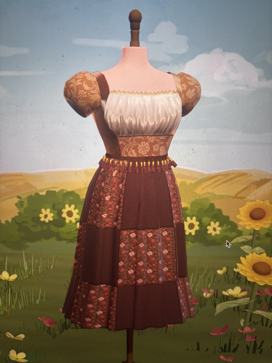 amandaksigno's tweet photo. #dresstober day 5: autumn! 

#dressmaker https://t.co/Sapob7kEHY