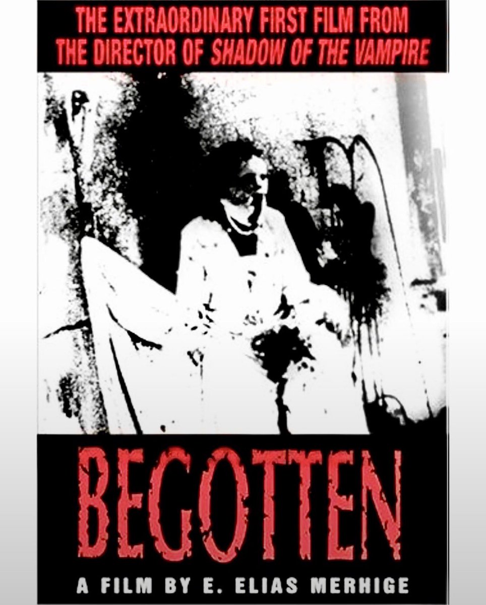 dawnofthediscs's tweet photo. Coming to 4K UHD in December from Kino Cult 

BEGOTTEN (1989) 4K UHD

Restoration personally supervised by filmmaker E. Elias Merhige. Restored from the original 16mm negative and optical soundtrack. It was scanned and restored in 4K, and final grading was done at Filmscan & more in Munich, Germany. 

Restoration Trailer: https://t.co/hWVuG8i0uj…

BEGOTTEN has no characters in the ordinary sense. Its final credits name three principal figures: God Killing Himself. Mother Earth. Son of Earth — Flesh on Bone The entire film is what those names do to each other and to the earth. God Killing Himself tears open his body and dies. Mother Earth rises from what remains and takes his seed into herself. She gives birth to Son of Earth — Flesh on Bone. He is cast into a barren world, seized by the Nomads, tortured, killed, and briefly returned to life by his mother. The Nomads destroy her too. The Robed Figures gather what remains of mother and son, grind their bodies down, and return them to the soil. The ground flowers.

MORE INFO/ARTWORK TBA

#Begotten #Horror #Bluray #physicalmedia #cinema #physicalmedia #Bluray 
#Cinema #Movie
 #Horror #Movie #Movies #HorrorCommunity #FilmCommunity #4KBluray #4KUltraHD 
 #physicalmedia #FilmstaGram #physicalmediaforever #bluraycollector #bluraycollection #Horror #HorrorMovie #HorrorMovies #Film #Cinema #CinemaLovers #FilmTwitter #Cinephile #MovieBuff #NowWatching