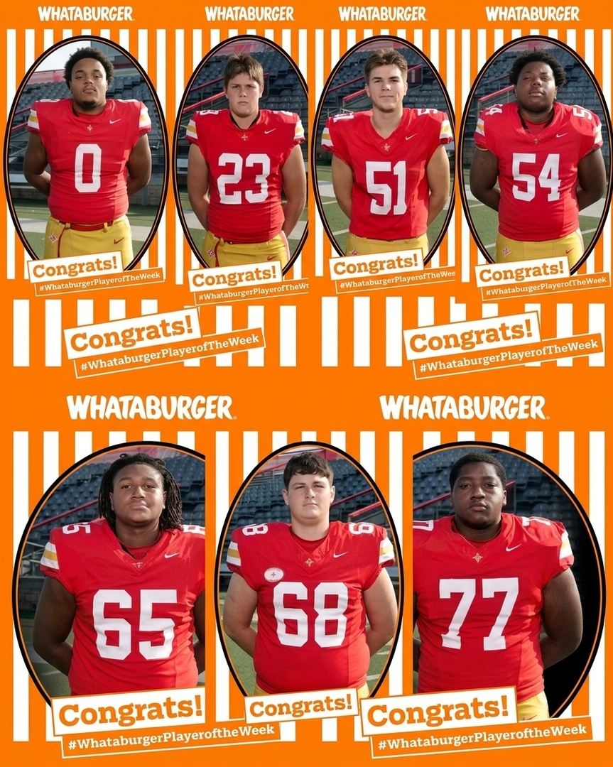 thsbulldogsath's tweet photo. Congratulations to our WHATABURGER Players of the week vs Brooks County!
#7 Christian Hayes - Overall POW
THE OLINE! - Offensive POW
#25 Mason Hill - Defensive POW
#99 Camdon Christie - Special Teams POW
Congratulations!
Go Dogs! https://t.co/lwJcdoyRZO