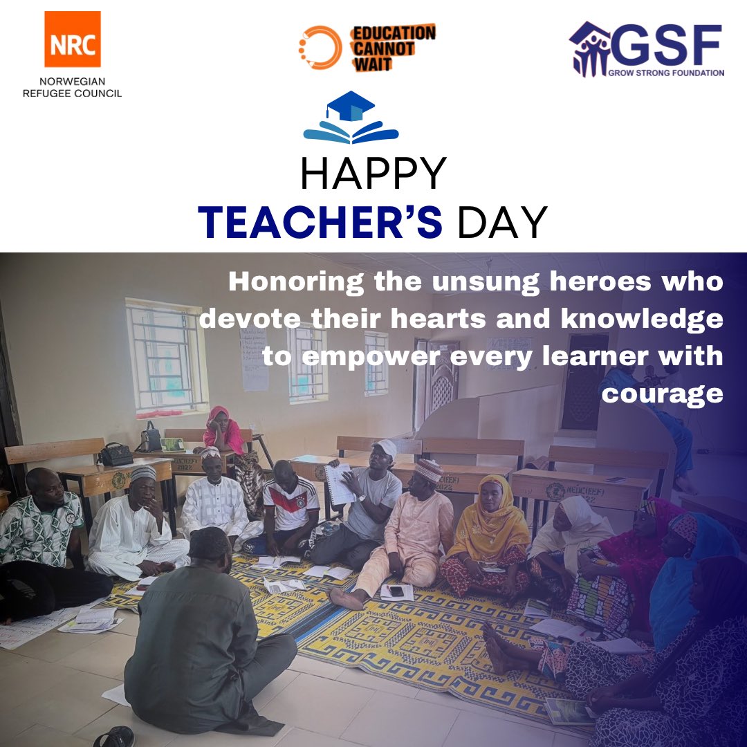 GSF_Nigeria's tweet photo. We celebrate our teachers today and always!
#EducationCannotWait https://t.co/iG5DdgjVkl