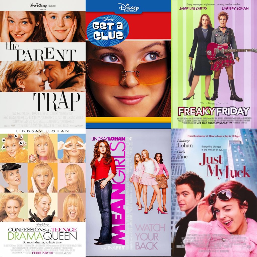 flashbackshub's tweet photo. Lindsay Lohan really ruled Disney &amp; Hollywood in her prime… Like look at her movie credits, WOW! https://t.co/IIT8SK7zLC