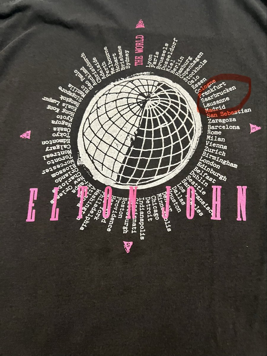 CindyMc92's tweet photo. @end3of6days9 @CRIXUSwasHERE That’s a tough one! I had the pleasure of watching him perform many of these in Saarbruken, Germany in the late 80s, I will never forget it! And I still have the concert shirt! https://t.co/sn3ai3Yn8j