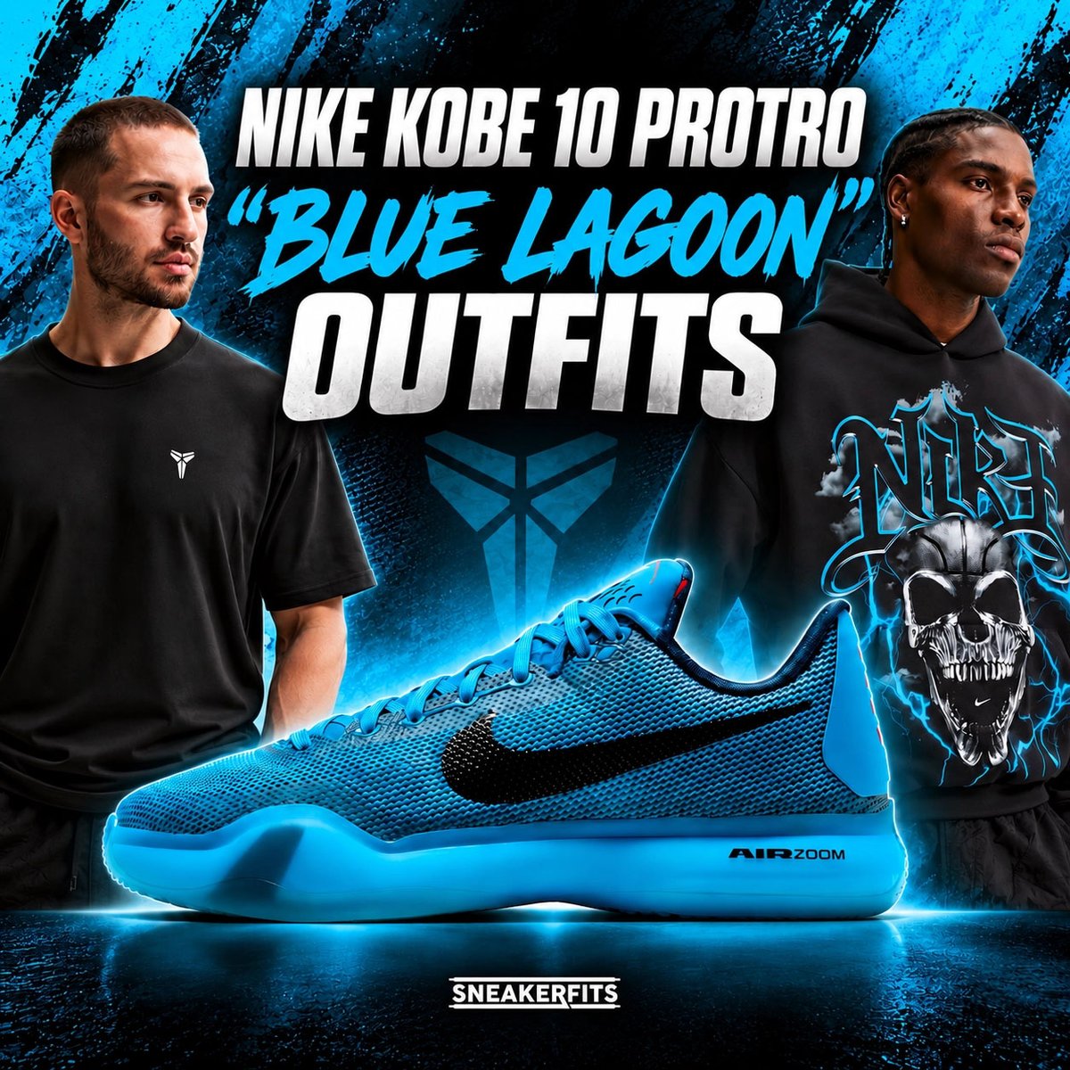 SneakerFitsCom's tweet photo. 💧 NIKE KOBE 10 PROTRO “BLUE LAGOON” OUTFITS

Matching the Blue Lagoon Kobes? We put together the fits. 👟🌊

Shop matching Nike Kobe apparel, Standard Issue styles, hats &amp; more.

🔗 https://t.co/GmTh0llVS3

#Kobe10 #KobeProtro #SneakerFits https://t.co/TI7YJ5hVN9