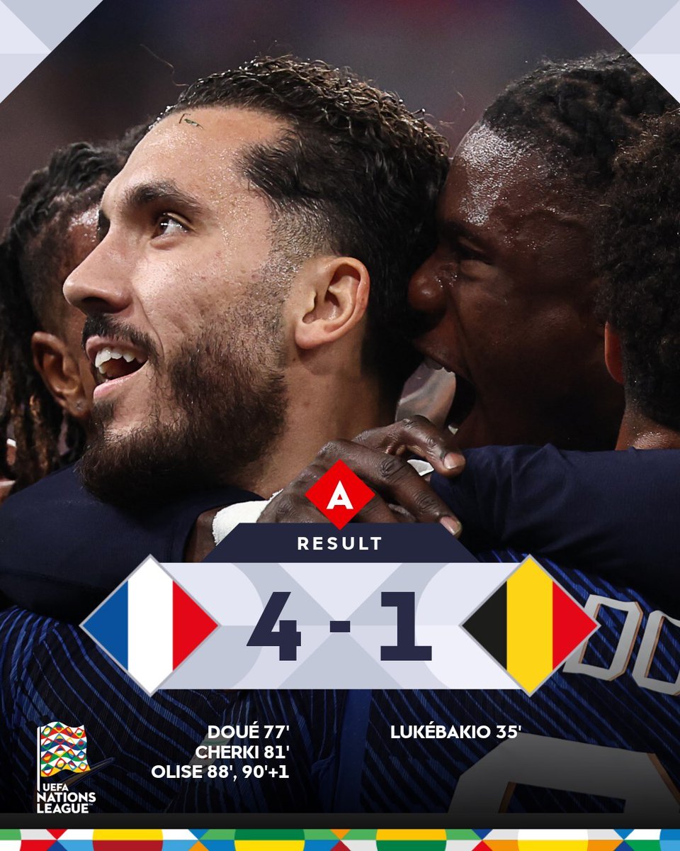 UEFAEURO's tweet photo. Late France comeback 🤯

#NationsLeague https://t.co/giq5PdTXme