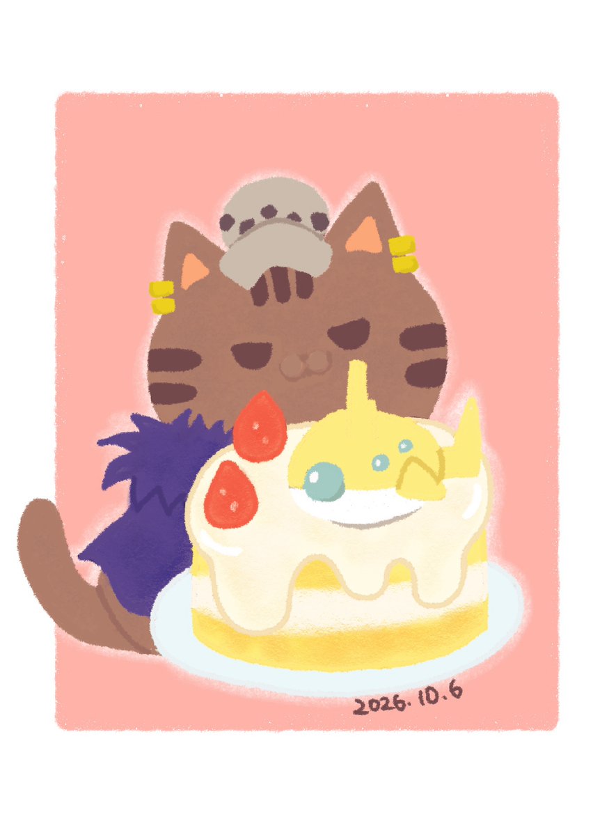 otakawadayo's tweet photo. 😼🎂🎉〜✨️ https://t.co/SQ6pVtmBdo