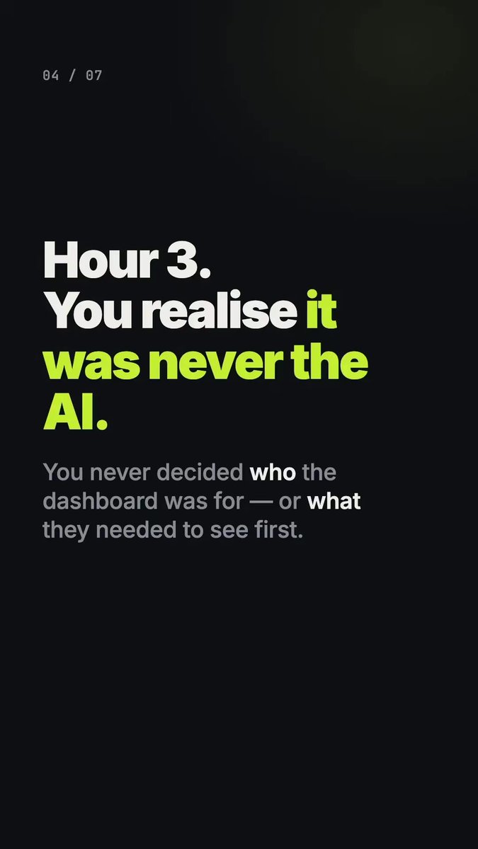 intentdocs's tweet photo. Three hours vibe coding and you're still explaining what ‘cleaner’ means. The problems isn't the Al - it's that you never decided what done looks like. I'm building in intentdocs to fix that. If you’re intrigued, join the waitlist at https://t.co/oXuB6UhnE2 #buildinpublic #vibecoding #Alcoding #indiehacker